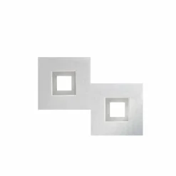 Luminaires Grossmann Plafonnier Grossmann KARREE LED Aluminium, Titane, 2 lumières* Éclairage Led