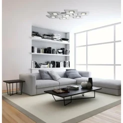 Luminaires Grossmann Plafonnier Grossmann KARREE LED Aluminium, Cuivre, 7 lumières* Éclairage Led