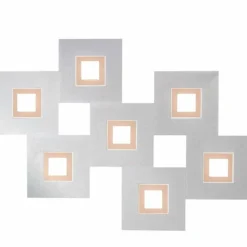 Luminaires Grossmann Plafonnier Grossmann KARREE LED Aluminium, Cuivre, 7 lumières* Éclairage Led
