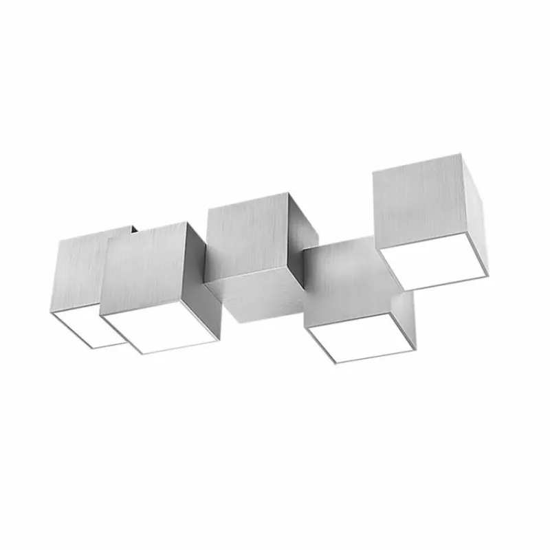 Luminaires Grossmann Plafonnier Grossmann ROCKS LED Aluminium, 4 lumières* Éclairage Led