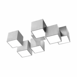 Luminaires Grossmann Plafonnier Grossmann ROCKS LED Aluminium, 6 lumières* Éclairage Led