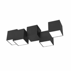 Luminaires Grossmann Plafonnier Grossmann ROCKS LED Noir, 4 lumières* Éclairage Led