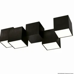 Luminaires Grossmann Plafonnier Grossmann ROCKS LED Noir, 4 lumières* Éclairage Led