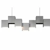 Luminaires Grossmann Plafonnier Grossmann ROCKS LED Aluminium, 5 lumières* Éclairage Led