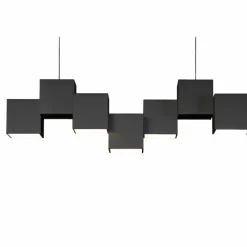 Luminaires Grossmann Plafonnier Grossmann ROCKS LED Noir, 5 lumières* Éclairage Led