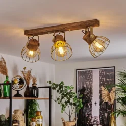 Lampes Dorées-hofstein Plafonnier Grunnfjord Or, Écru, 3 lumières