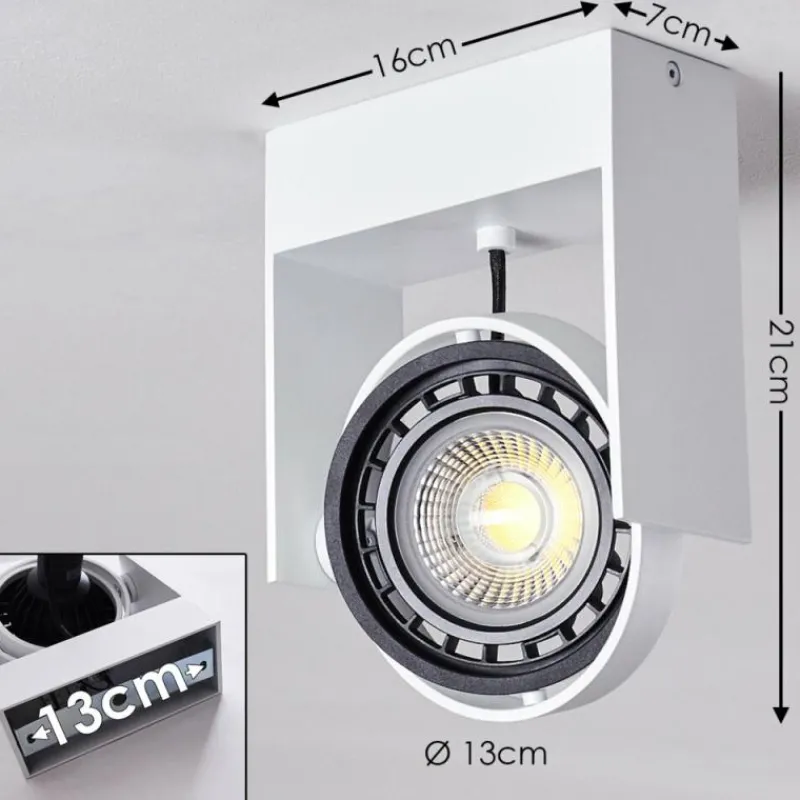 hofstein Plafonnier Grytgol Blanc, 1 lumière* Spots Et Projecteurs