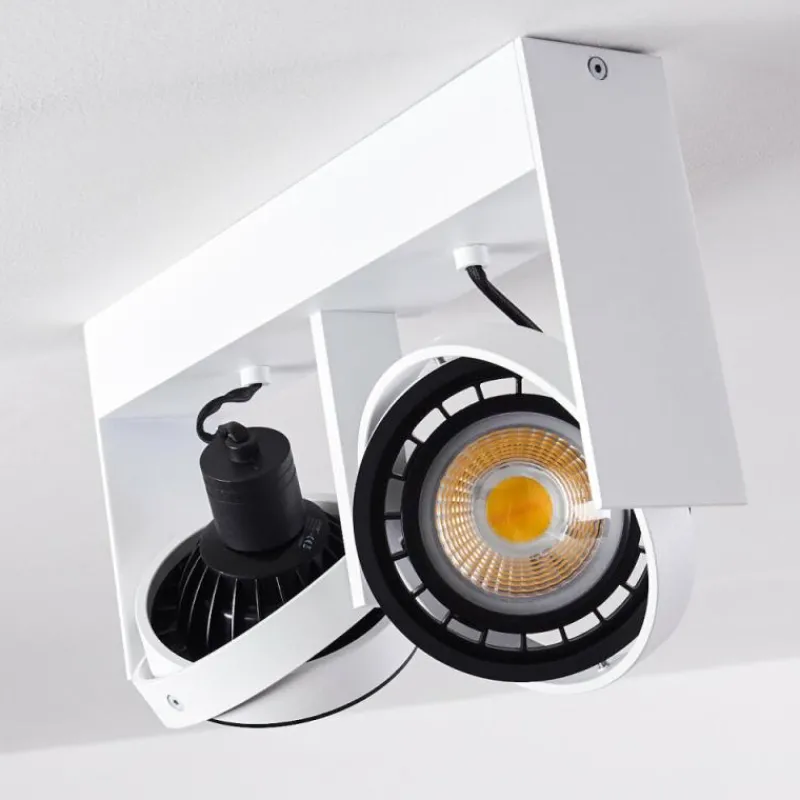 hofstein Plafonnier Grytgol Blanc, 2 lumières* Spots Et Projecteurs