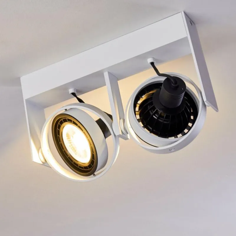 hofstein Plafonnier Grytgol Blanc, 2 lumières* Spots Et Projecteurs