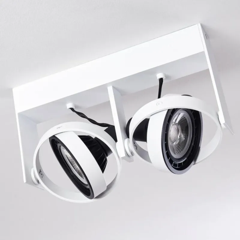 hofstein Plafonnier Grytgol Blanc, 2 lumières* Spots Et Projecteurs