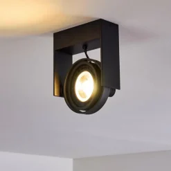 hofstein Plafonnier Grytgol Noir, 1 lumière* Spots Et Projecteurs
