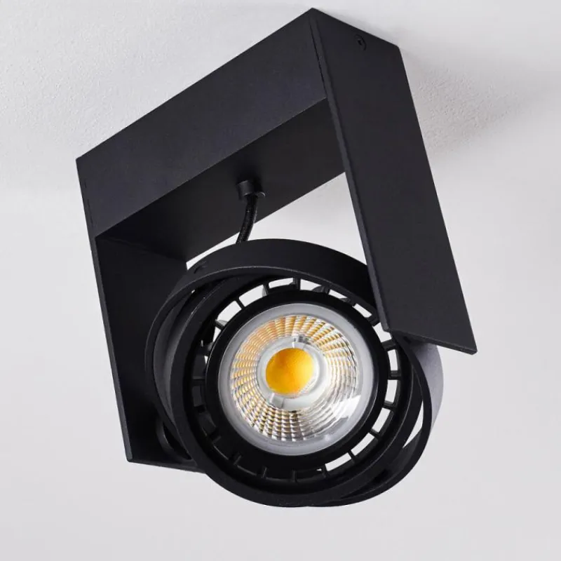 hofstein Plafonnier Grytgol Noir, 1 lumière* Spots Et Projecteurs