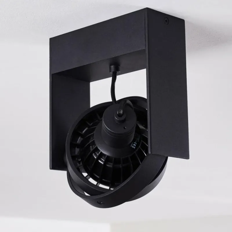 hofstein Plafonnier Grytgol Noir, 1 lumière* Spots Et Projecteurs