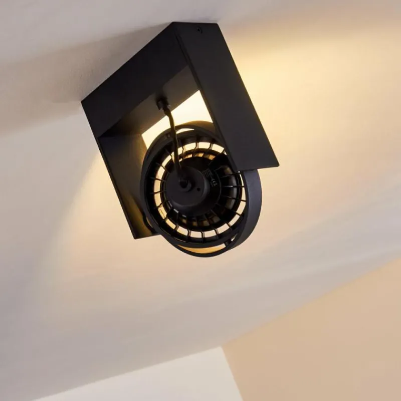 hofstein Plafonnier Grytgol Noir, 1 lumière* Spots Et Projecteurs
