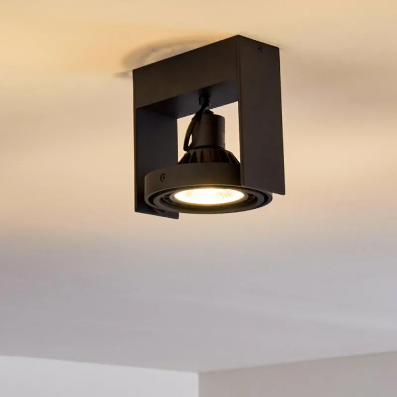 hofstein Plafonnier Grytgol Noir, 1 lumière* Spots Et Projecteurs