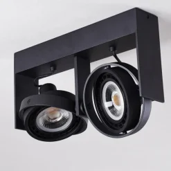 hofstein Plafonnier Grytgol Noir, 2 lumières* Spots Et Projecteurs