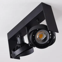 hofstein Plafonnier Grytgol Noir, 2 lumières* Spots Et Projecteurs
