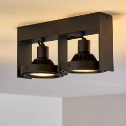 hofstein Plafonnier Grytgol Noir, 2 lumières* Spots Et Projecteurs