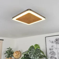 Lampes Dorées-hofstein Plafonnier Guacacallo LED Or, Noir, Blanc, 1 lumière