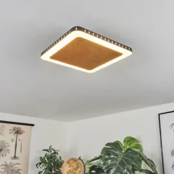 Lampes Dorées-hofstein Plafonnier Guacacallo LED Or, Noir, Blanc, 1 lumière