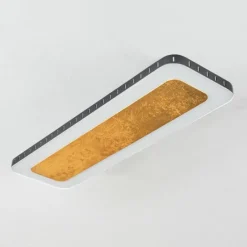 Lampes Dorées-hofstein Plafonnier Guacacallo LED Or, Noir, Blanc, 1 lumière