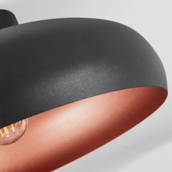 hofstein Plafonnier Guayo Noir, 1 lumière