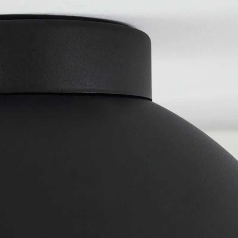 Lampes Dorées-hofstein Plafonnier Guayo Noir, 1 lumière