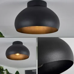 hofstein Plafonnier Guayo Noir, 1 lumière