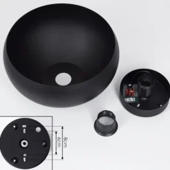 hofstein Plafonnier Guayo Noir, 1 lumière