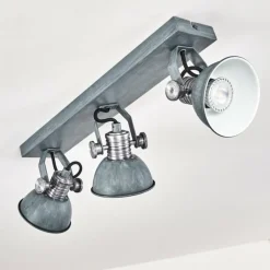 Lampes Vintages & Rétros-hofstein Plafonnier Gudo Bleu, Gris, 3 lumières