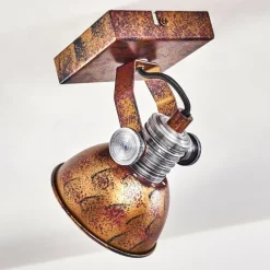 Lampes Vintages & Rétros-hofstein Plafonnier Gudo Brun, Bronze, 1 lumière