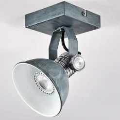 hofstein Plafonnier Gudo Gris, Argenté, 1 lumière