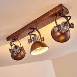 Lampes Vintages & Rétros-hofstein Plafonnier Gudo Rouille, 3 lumières