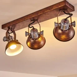 Lampes Vintages & Rétros-hofstein Plafonnier Gudo Rouille, 3 lumières