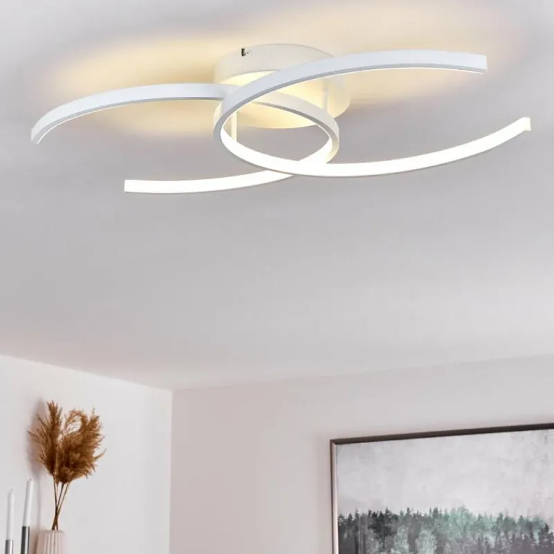 hofstein Plafonnier Guinea LED Blanc, 2 lumières