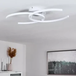 hofstein Plafonnier Guinea LED Blanc, 2 lumières