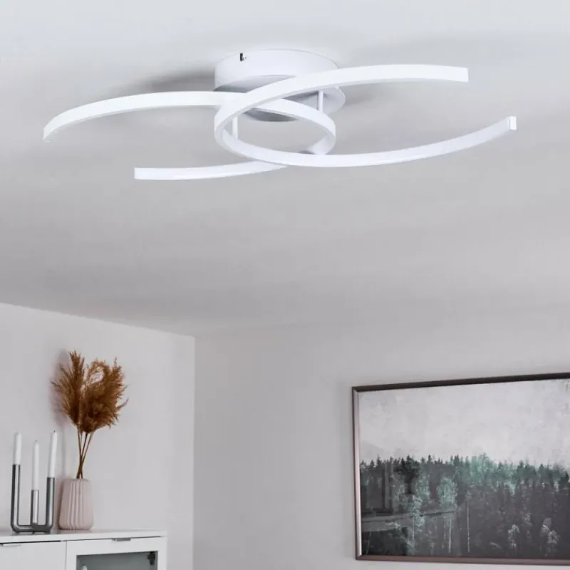 hofstein Plafonnier Guinea LED Blanc, 2 lumières