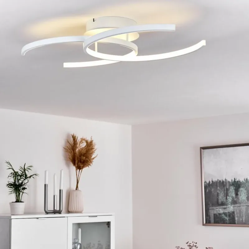 hofstein Plafonnier Guinea LED Blanc, 2 lumières