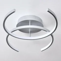 hofstein Plafonnier Guinea LED Titane, 2 lumières