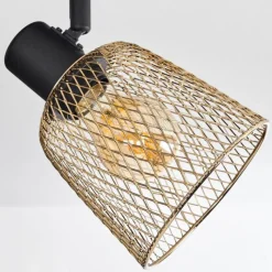 Lampes Vintages & Rétros-hofstein Plafonnier Guitton Noir, 4 lumières