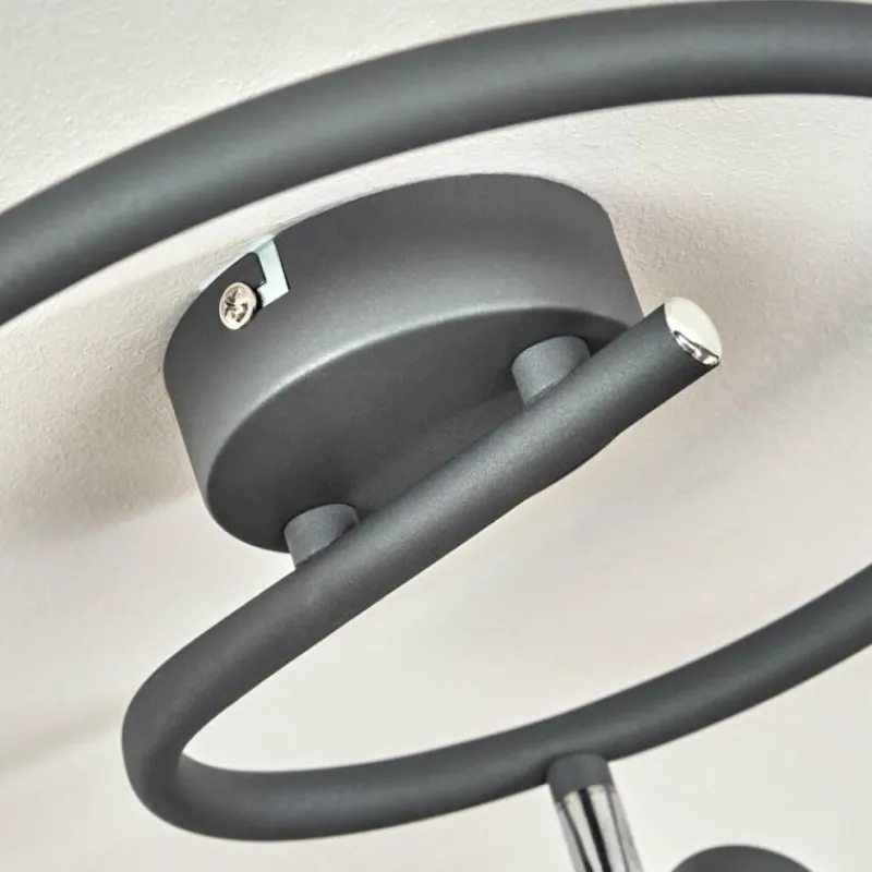 hofstein Plafonnier Gullspang Anthracite, Chrome, 3 lumières