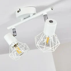 Lampes Vintages & Rétros-hofstein Plafonnier Gullspang Blanc, 2 lumières