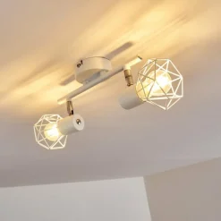 Lampes Vintages & Rétros-hofstein Plafonnier Gullspang Blanc, 2 lumières