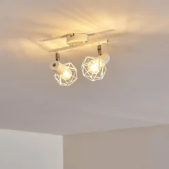 Lampes Vintages & Rétros-hofstein Plafonnier Gullspang Blanc, 2 lumières