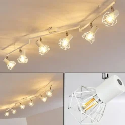 Lampes Vintages & Rétros-hofstein Plafonnier Gullspang Blanc, 6 lumières