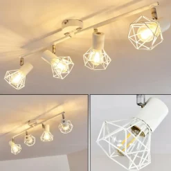 Lampes Vintages & Rétros-hofstein Plafonnier Gullspang Blanc, 4 lumières