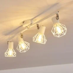 Lampes Vintages & Rétros-hofstein Plafonnier Gullspang Blanc, 4 lumières