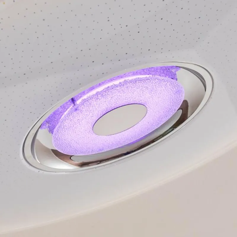 hofstein Plafonnier Haderup LED Chrome, Blanc, 1 lumière, Télécommandes