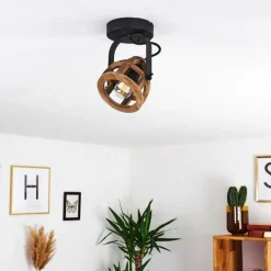 Lampes Industrielles-hofstein Plafonnier Haervej Noir, 1 lumière