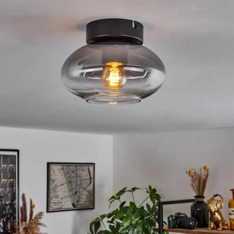 hofstein Plafonnier Haikala Clair, Fumé, 1 lumière